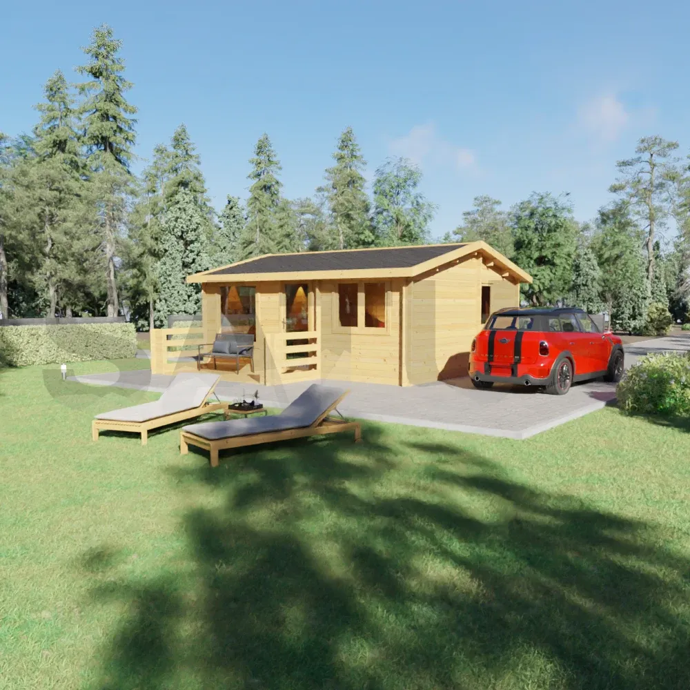 Arona 5.95×6.7 m – wooden cabin, 36.6 m², 3 rooms – photo 4