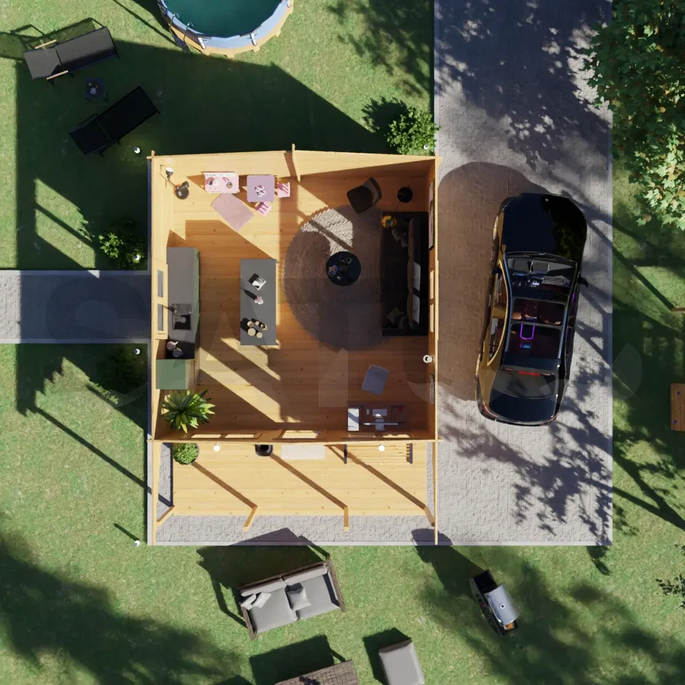 Avila 5.95×7.7 m – wooden cabin, 45.8 m², 1 room – photo 5