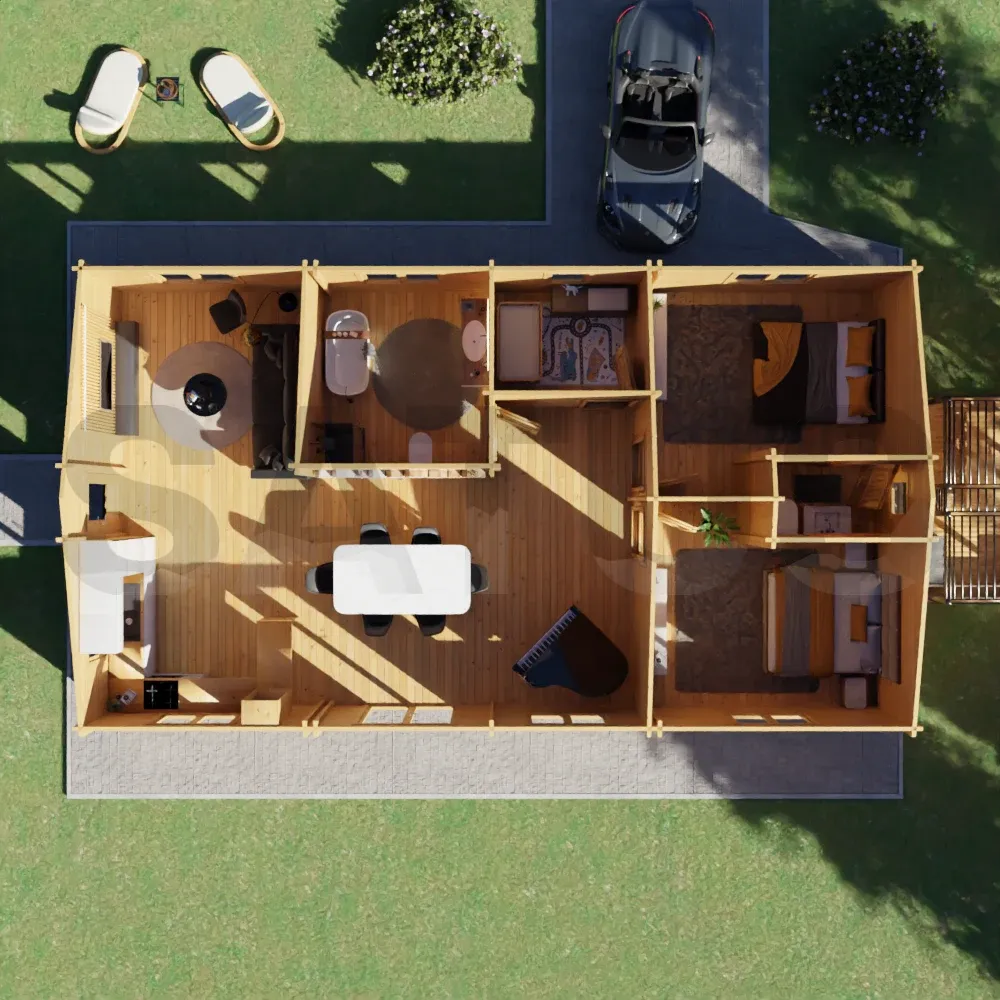 Benidorm 13.54×7.6 m – wooden cabin, 103 m², 6 rooms – photo 5
