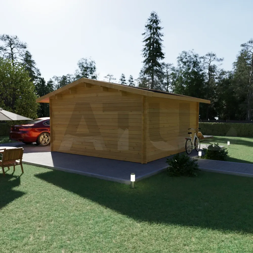 Brenzo 5.95×5.95 m – wooden cabin, 35.4 m², 1 room – photo 2