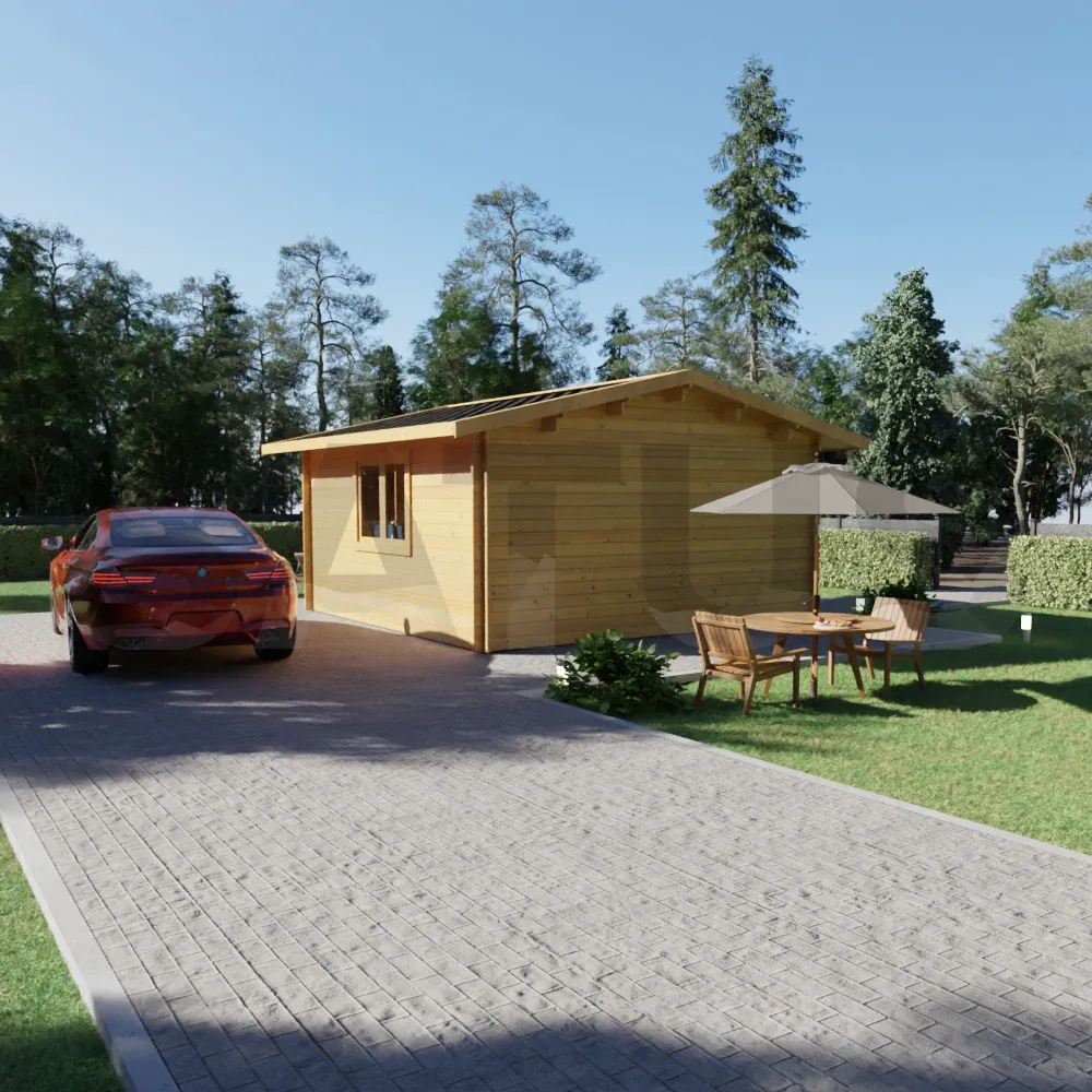 Brenzo 5.95×5.95 m – wooden cabin, 35.4 m², 1 room – photo 3