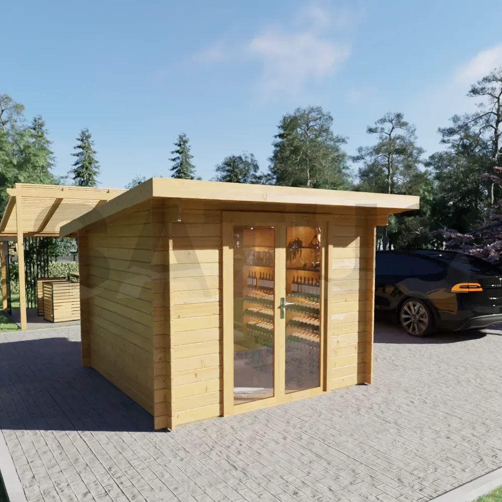 Bron 3×3 m – wooden cabin, 9 m², 1 room