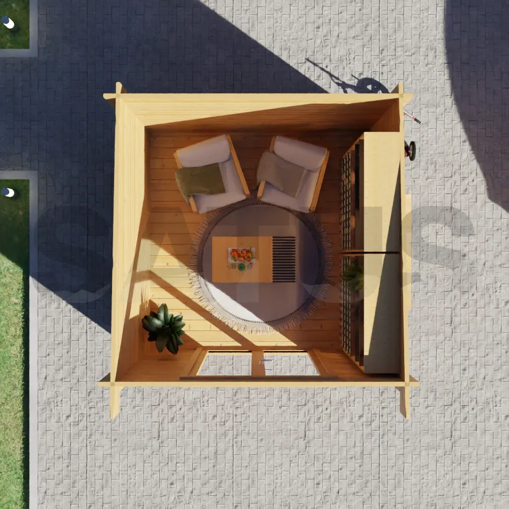 Bron 3×3 m – wooden cabin, 9 m², 1 room – photo 5
