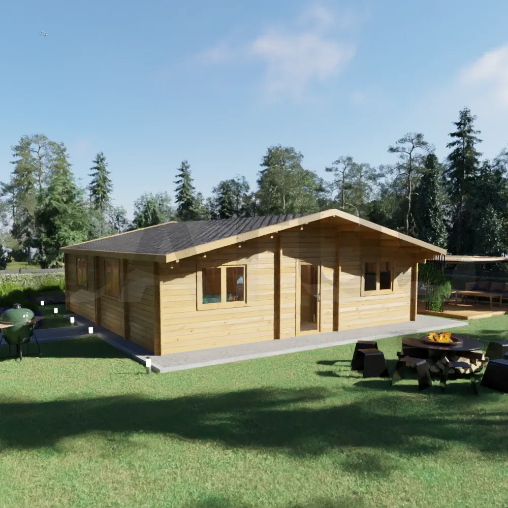 Cadiz 9×9 m – wooden cabin, 81 m², 6 rooms