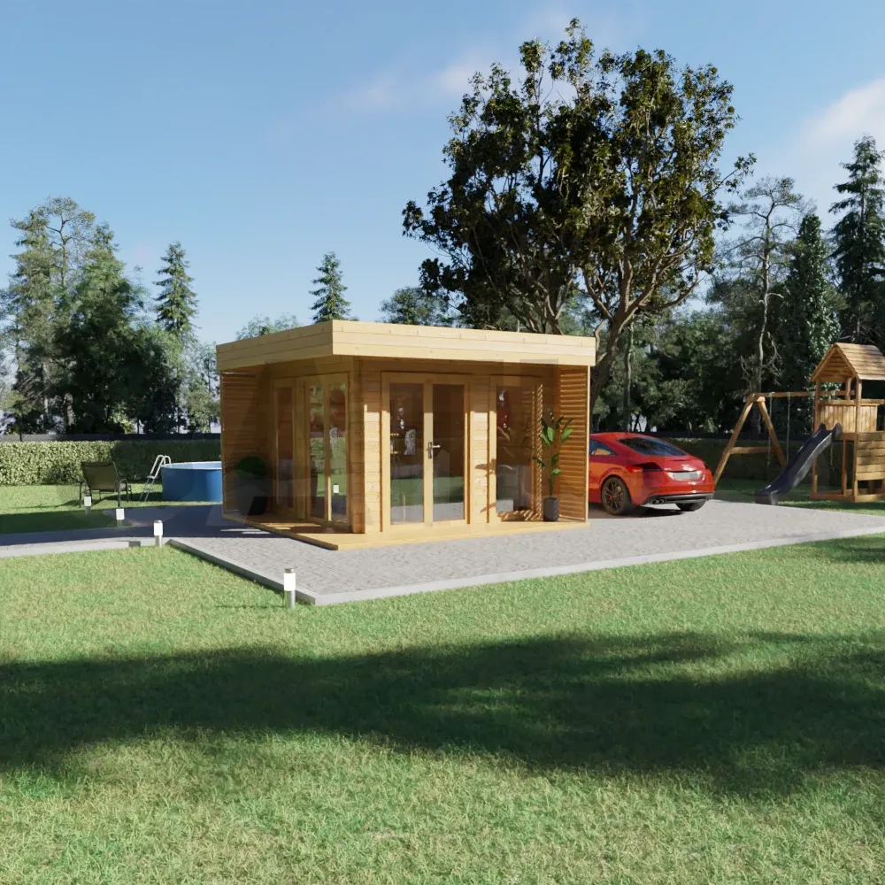 Capri 4.2×4.2 m – wooden cabin, 17.7 m², 2 rooms