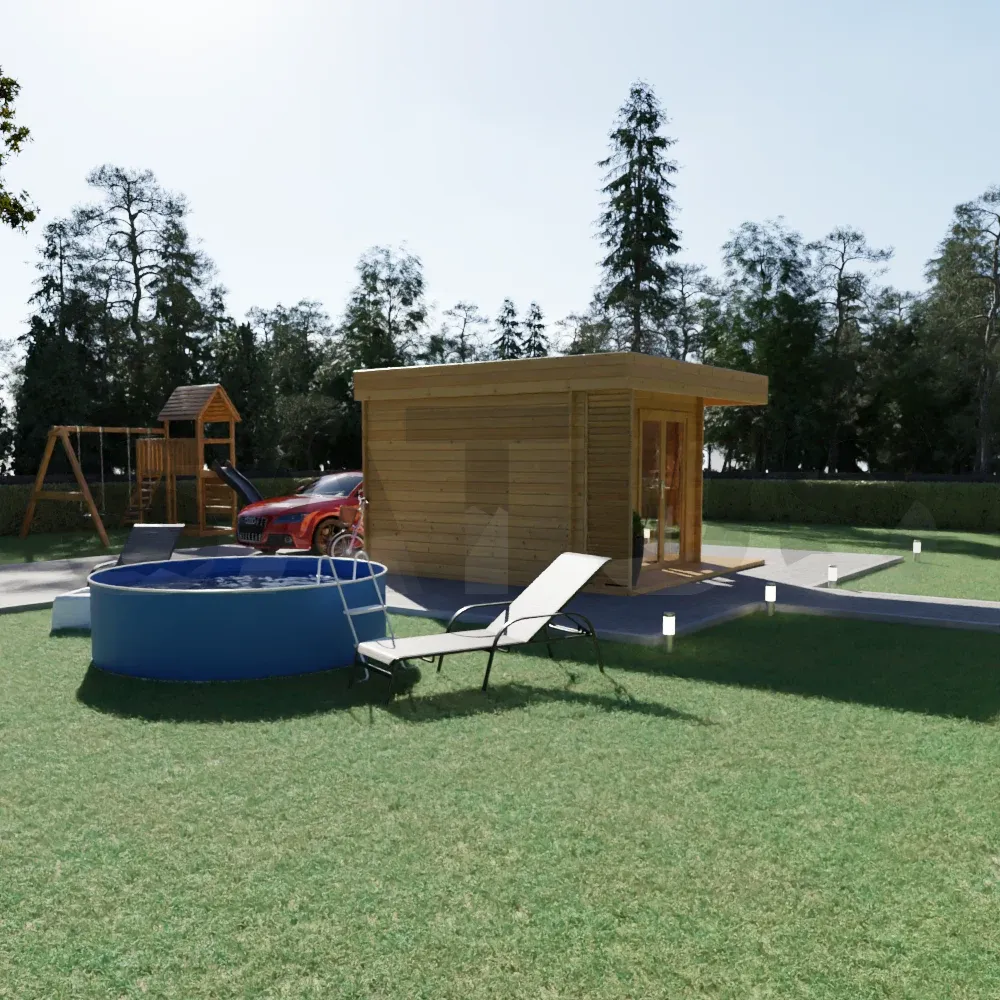 Capri 4.2×4.2 m – wooden cabin, 17.7 m², 2 rooms – photo 2