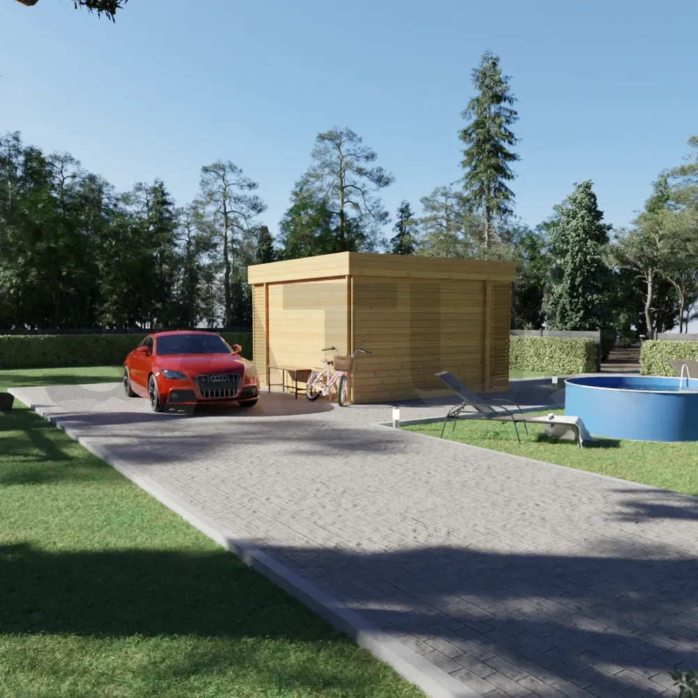 Capri 4.2×4.2 m – wooden cabin, 17.7 m², 2 rooms – photo 3