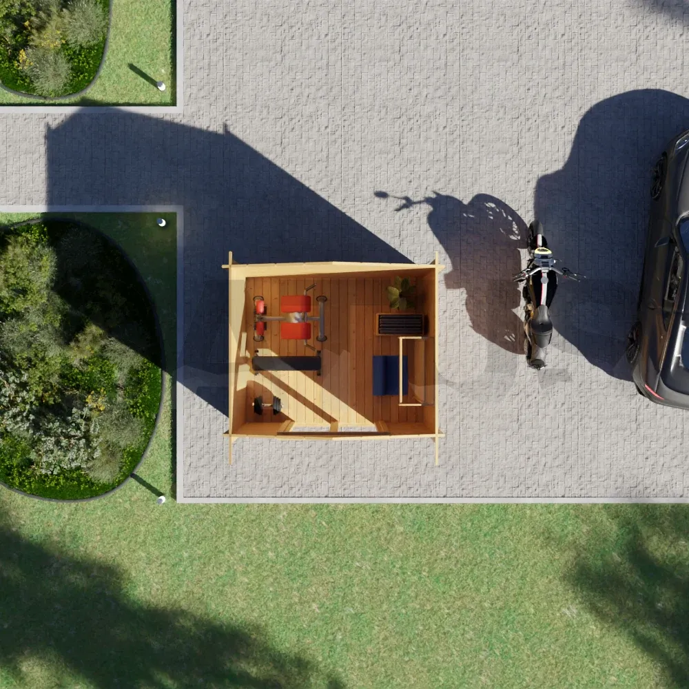 Feira 3×2.5 m – medinis namelis, 7.5 m², 1 patalpa – nuotrauka 5
