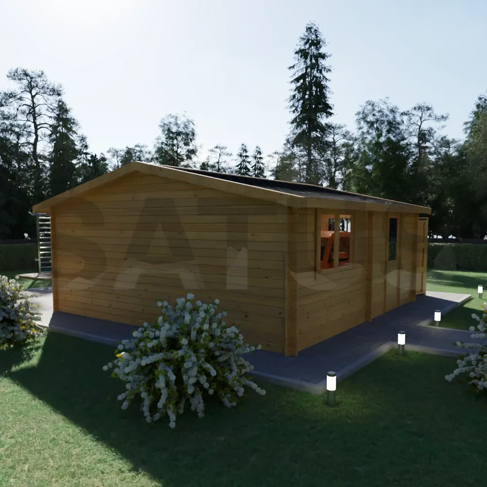 Garage double 5.95×5.95 m – wooden garage, 35.4 m² – photo 2