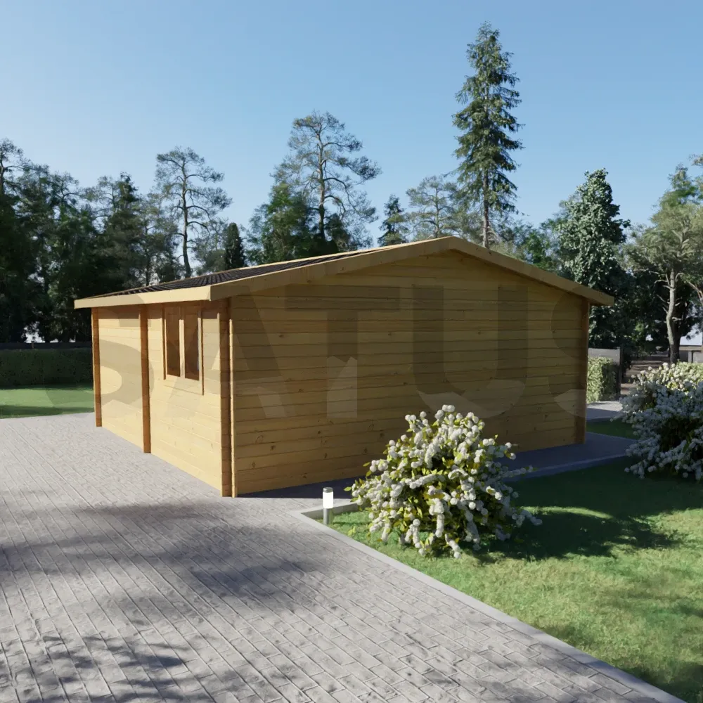 Garage double 5.95×5.95 m – wooden garage, 35.4 m² – photo 3