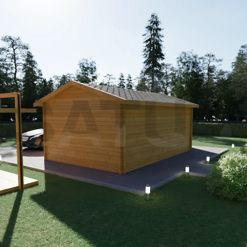 Garage Single 4×5.95 m – wooden garage, 24 m² – photo 2