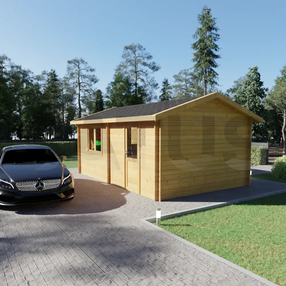 Garage Single 4×5.95 m – wooden garage, 24 m² – photo 3