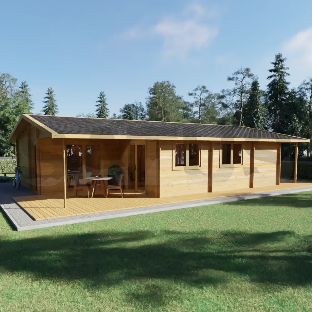 Granada 12×8 m – wooden cabin, 96 m², 5 rooms
