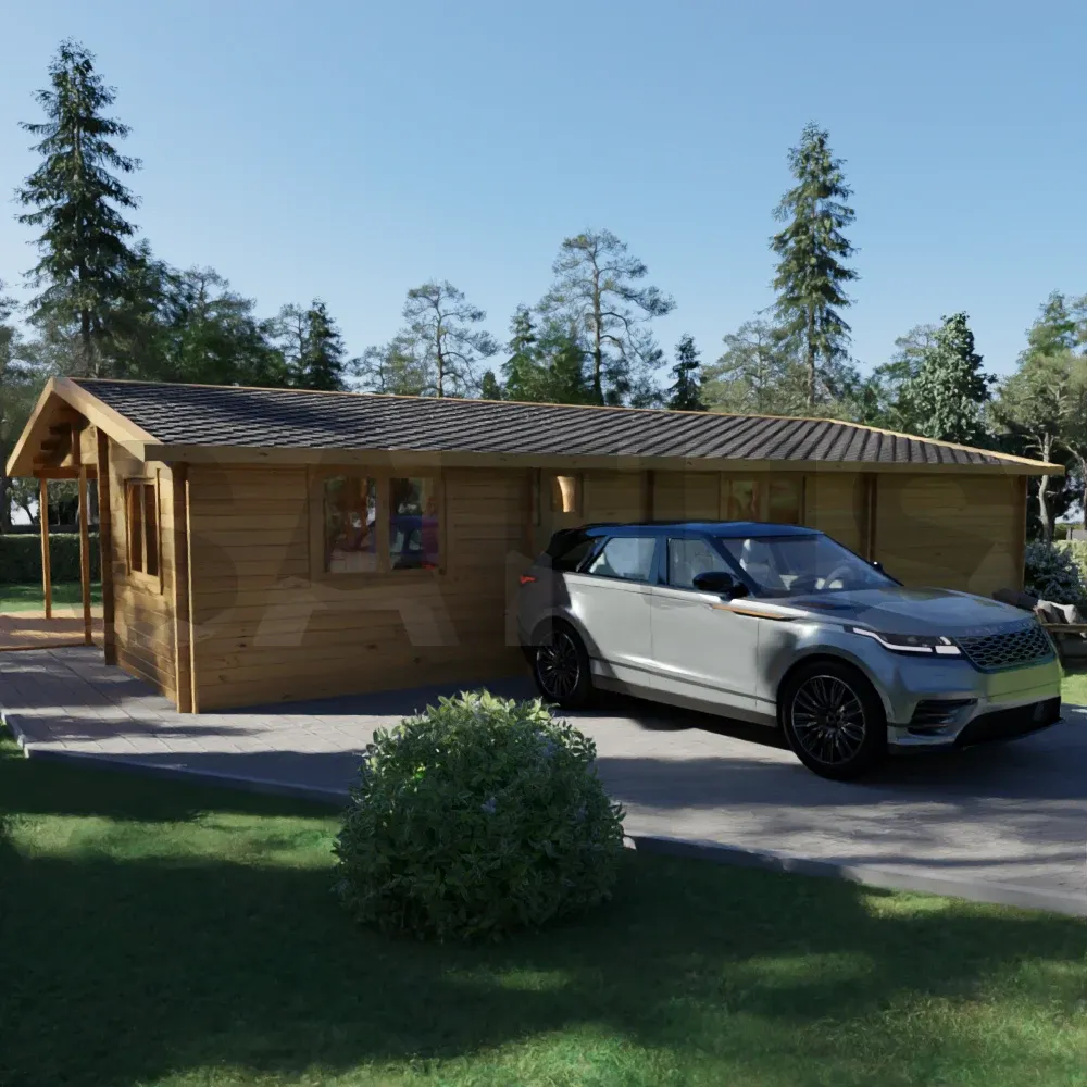 Granada 12×8 m – medinis namelis, 96 m², 5 patalpos – nuotrauka 3