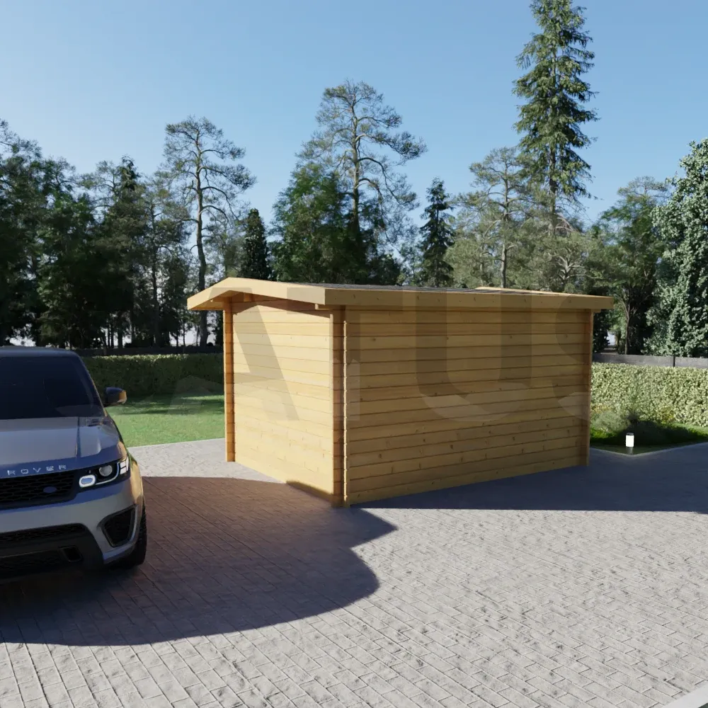 Kemi 4×3 m – medinis namelis, 12 m², 1 patalpa – nuotrauka 3