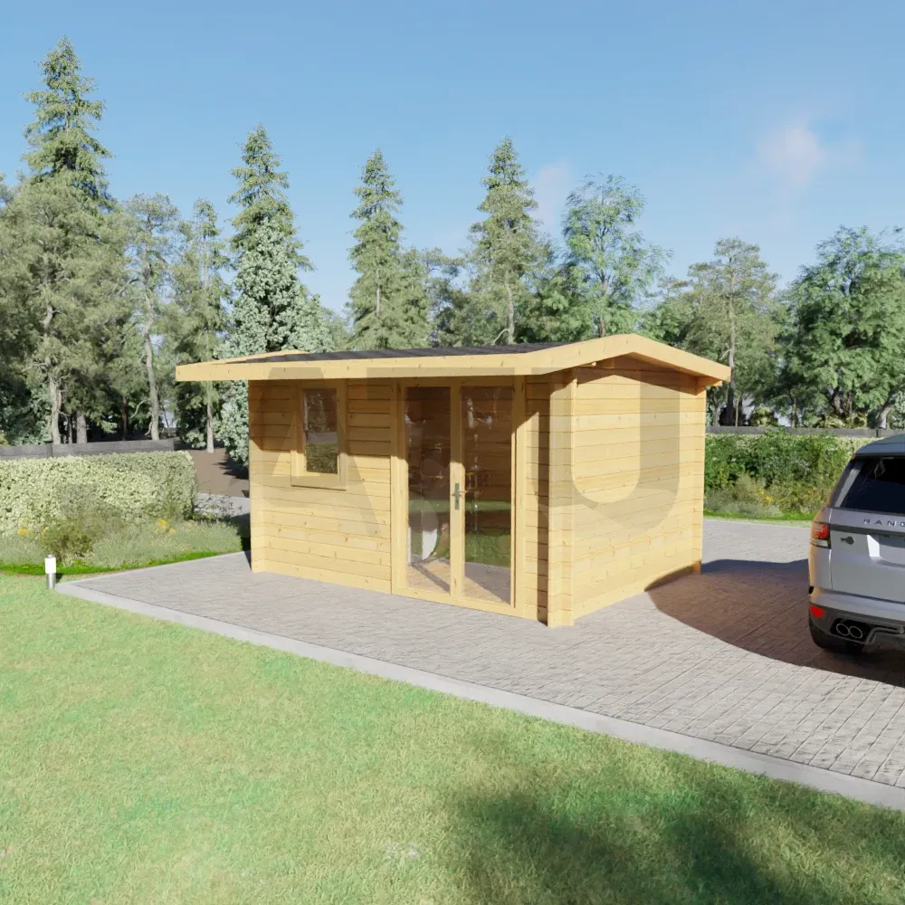 Kemi 4×3 m – medinis namelis, 12 m², 1 patalpa – nuotrauka 4