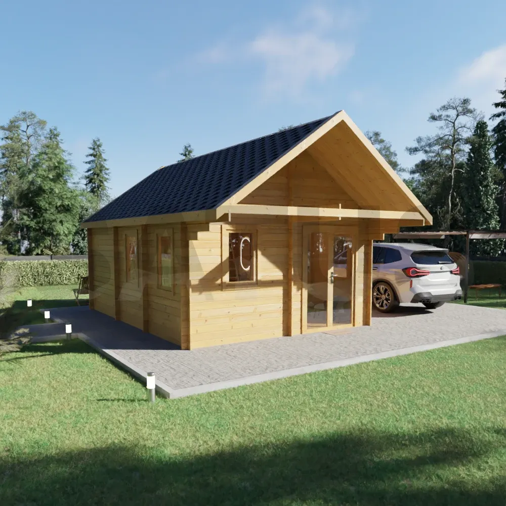 Lareda 4.5x5.95 m – wooden cabin, 26.8 m², 4 rooms