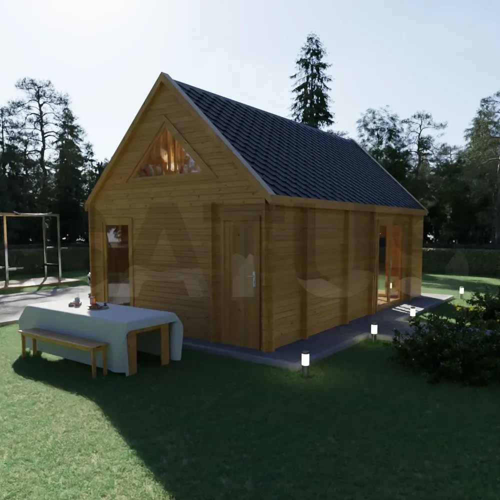 Modena 4.5×7.95 m – wooden cabin, 36 m², 4 rooms – photo 2