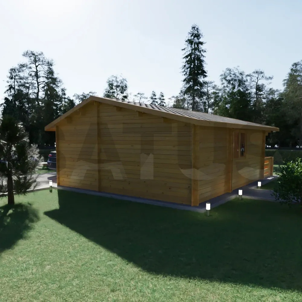 Padova 5.95×8 m – wooden cabin, 47.6 m², 3 rooms – photo 2