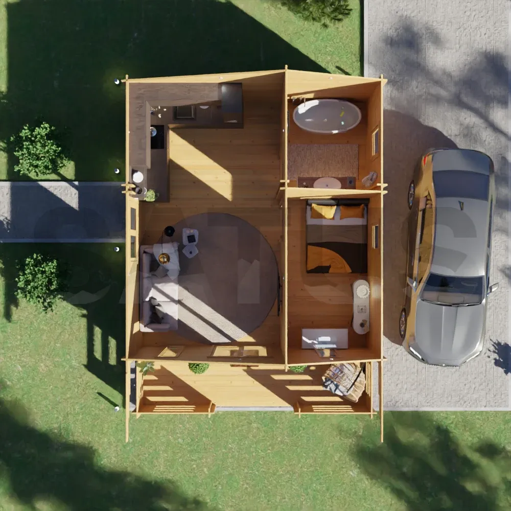 Padova 5.95×8 m – wooden cabin, 47.6 m², 3 rooms – photo 5