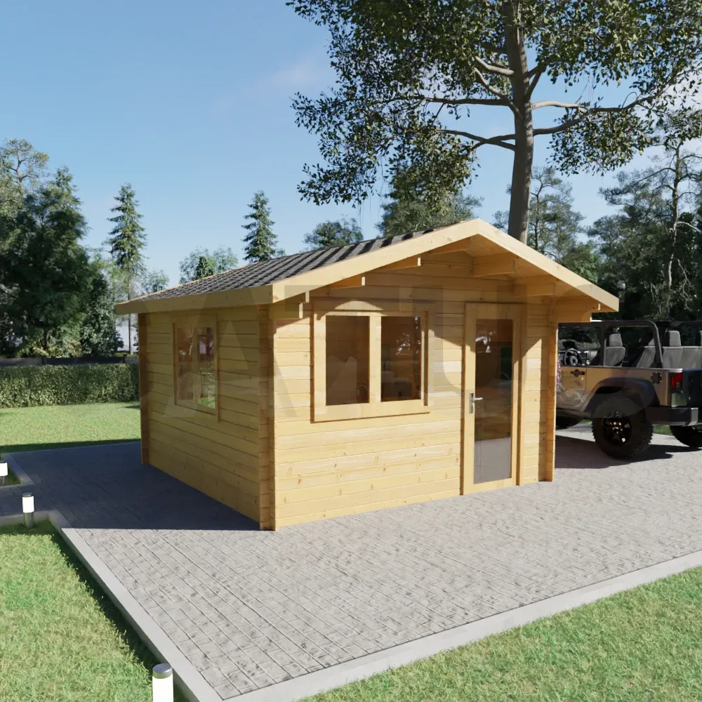 Unna 4×4 m – wooden cabin, 16 m², 1 room