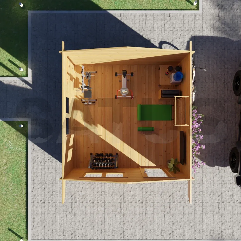 Unna 4×4 m – medinis namelis, 16 m², 1 patalpa – nuotrauka 5