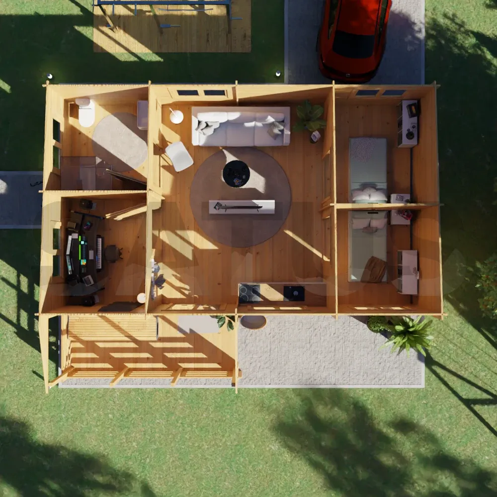 Valencia 6.9×10 m – wooden cabin, 59.5 m², 5 rooms – photo 5