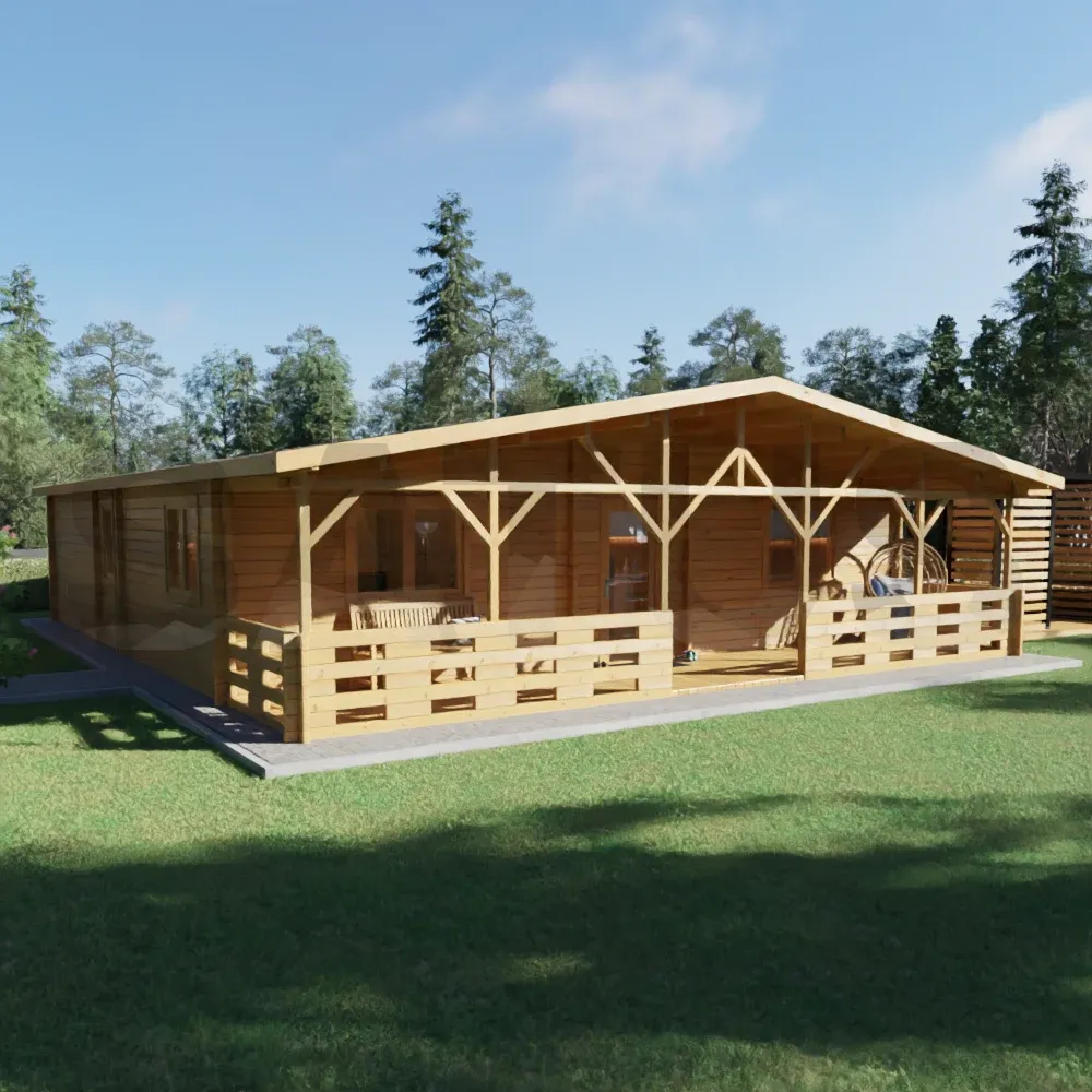 Vitoria 10.18×12.41 m – wooden cabin, 126 m², 6 rooms